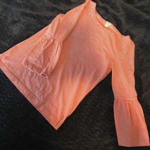 J. Crew bell sleeved top